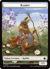 Rabbit // Soldier Double-Sided Token [Foundations Tokens] MTG Single Magic: The Gathering  | Multizone: Comics And Games