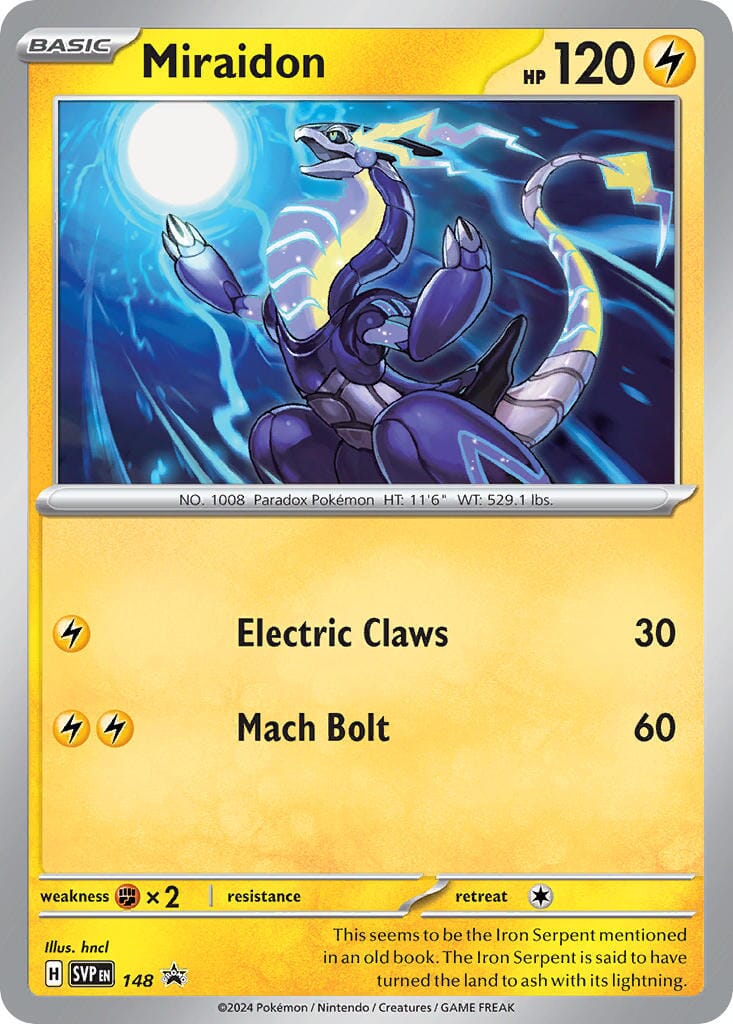 Miraidon (148) [Scarlet & Violet: Black Star Promos] Pokemon Single Pokémon  | Multizone: Comics And Games