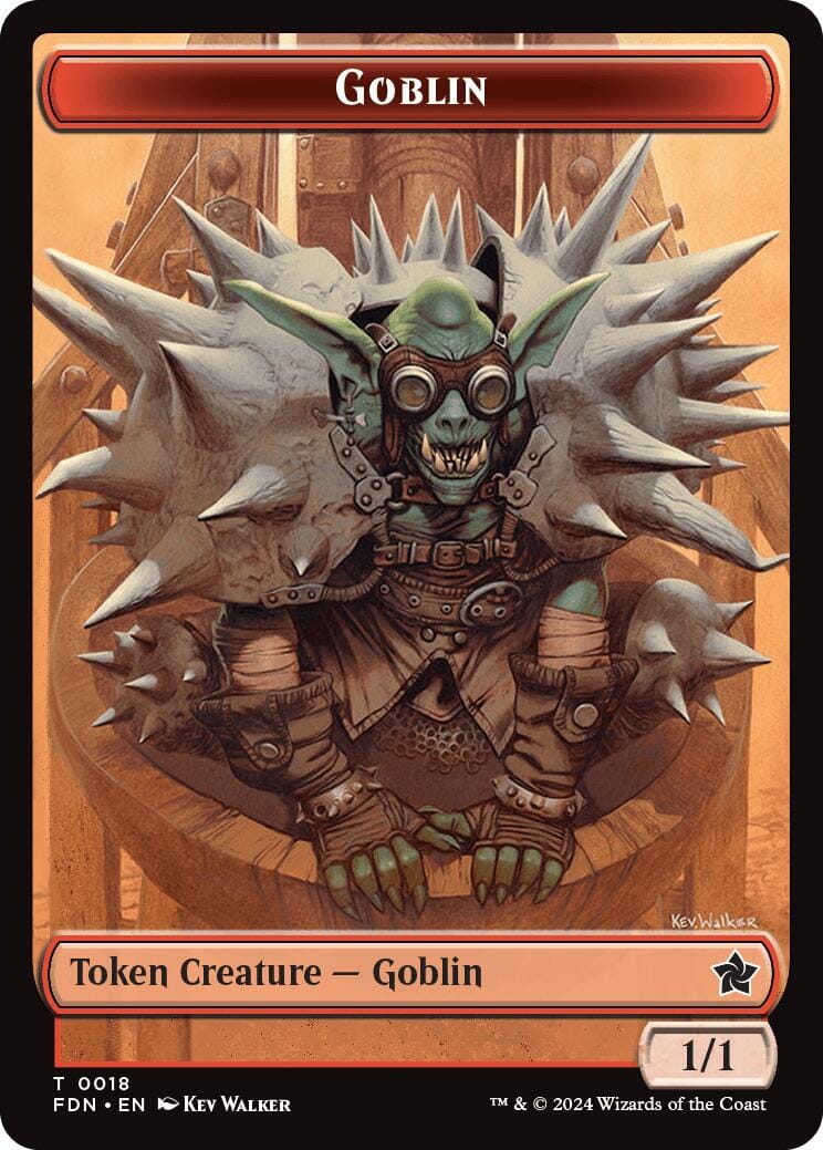 Goblin // Zombie Doubled-Sided Token [Foundations Tokens] MTG Single Magic: The Gathering  | Multizone: Comics And Games