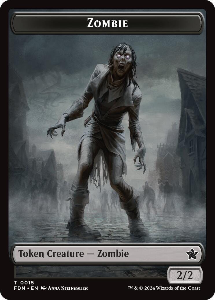 Goblin // Zombie Doubled-Sided Token [Foundations Tokens] MTG Single Magic: The Gathering  | Multizone: Comics And Games