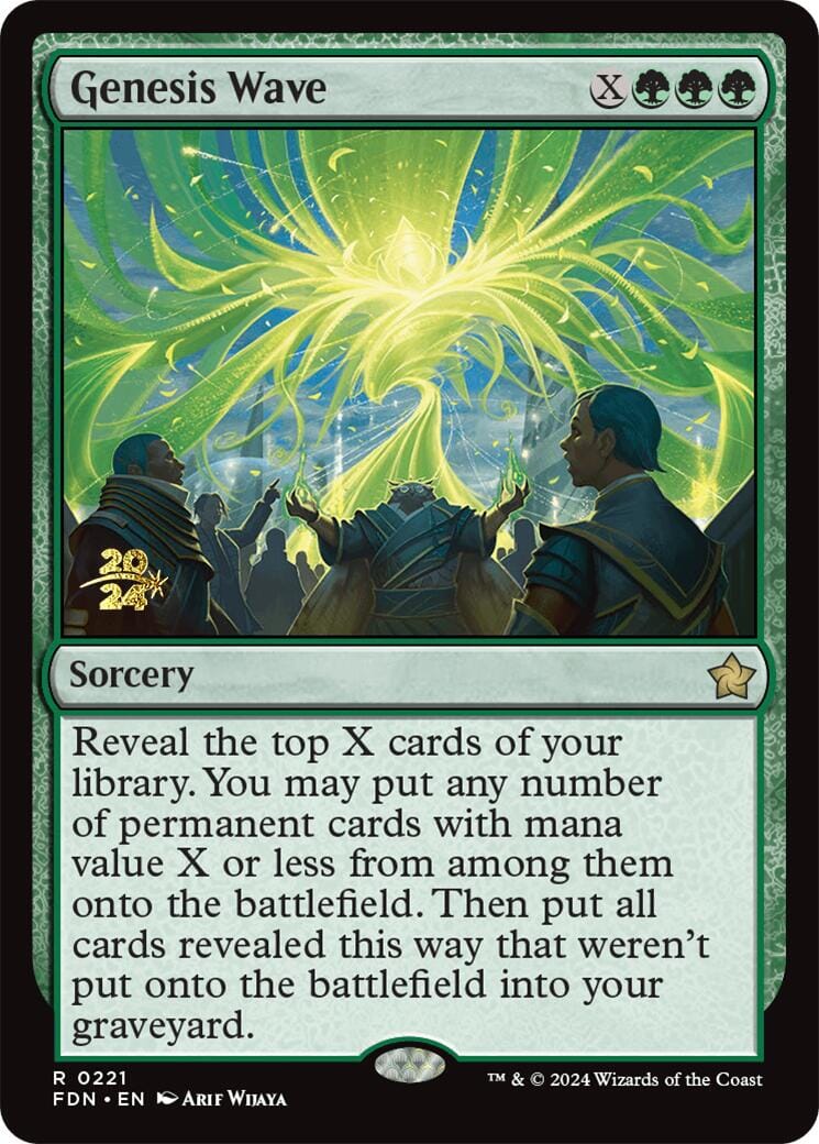 Genesis Wave [Foundations Prerelease Promos] MTG Single Magic: The Gathering  | Multizone: Comics And Games