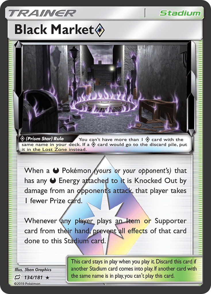 Black Market (134/181) (Prism Star) [Sun & Moon: Team Up] Pokemon Single Pokémon  | Multizone: Comics And Games