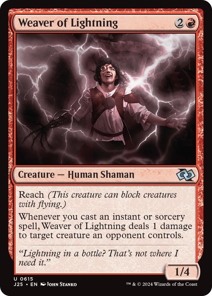Weaver of Lightning [Foundations Jumpstart] MTG Single Magic: The Gathering  | Multizone: Comics And Games