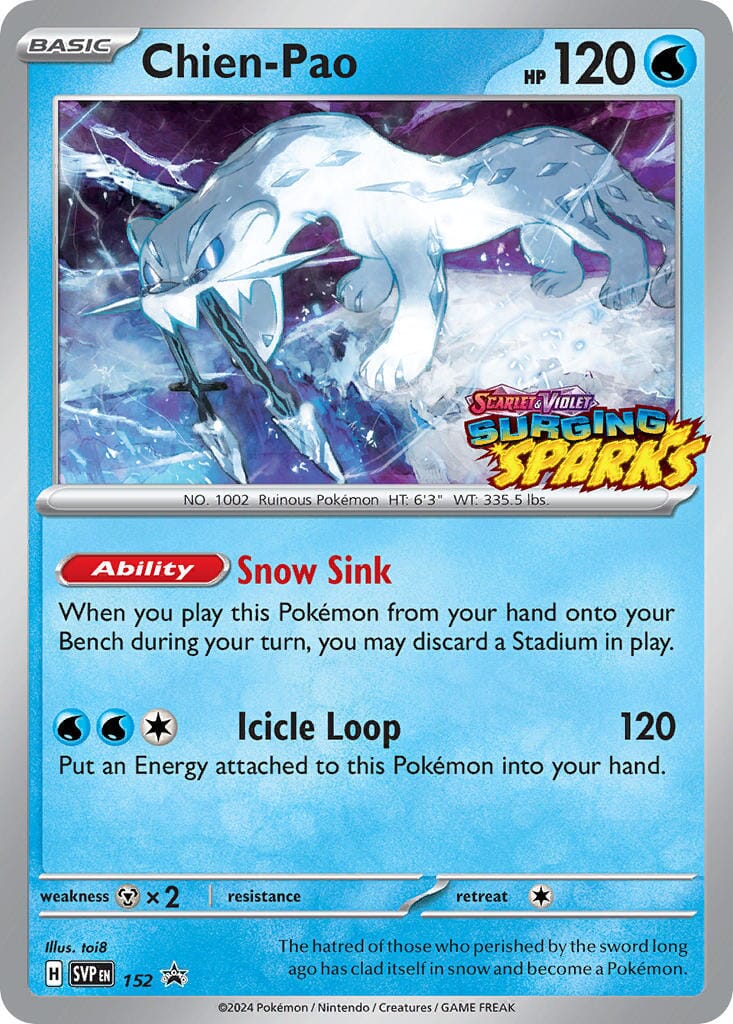 Chien-Pao (152) [Scarlet & Violet: Black Star Promos] Pokemon Single Pokémon  | Multizone: Comics And Games