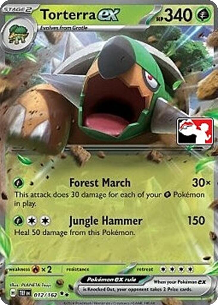 Torterra ex (012/162) [Prize Pack Series Five] Pokemon Single Pokémon  | Multizone: Comics And Games