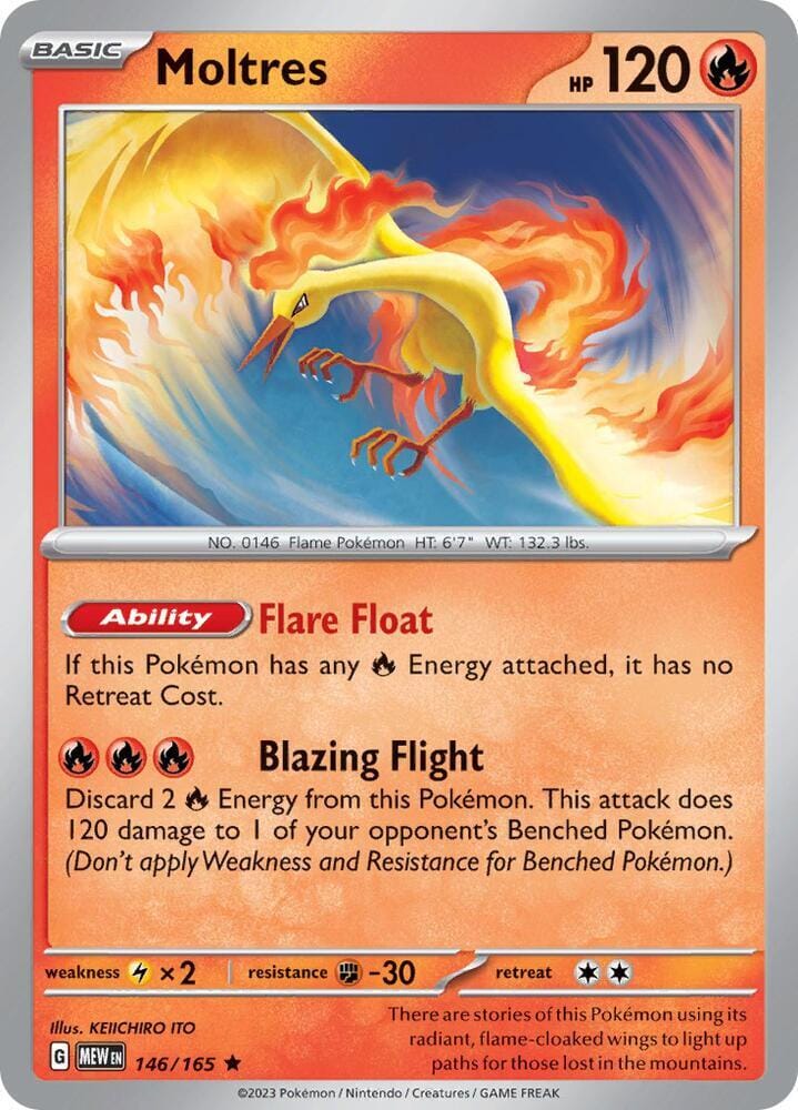 Moltres (146/165 - Deck Exclusives) [Scarlet & Violet 151] Pokemon Single Pokémon  | Multizone: Comics And Games