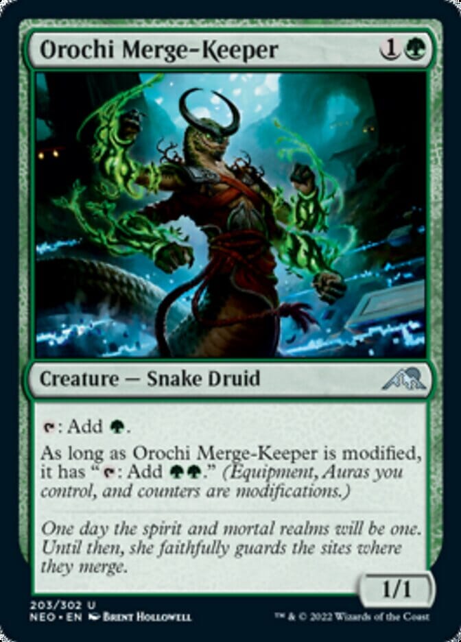 Orochi Merge-Keeper [Kamigawa: Neon Dynasty] MTG Single Magic: The Gathering  | Multizone: Comics And Games