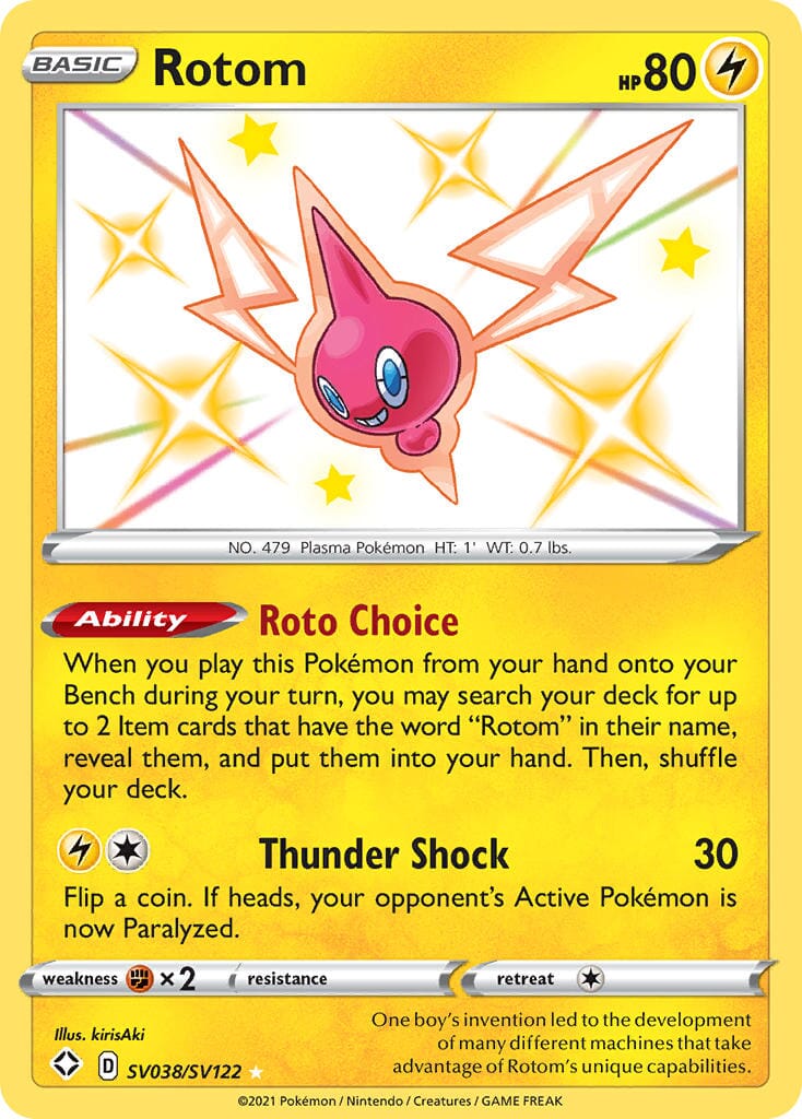 Rotom (SV038/SV122) [Sword & Shield: Shining Fates] Pokemon Single Pokémon  | Multizone: Comics And Games