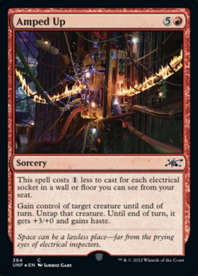 Amped Up (Galaxy Foil) [Unfinity] MTG Single Magic: The Gathering  | Multizone: Comics And Games