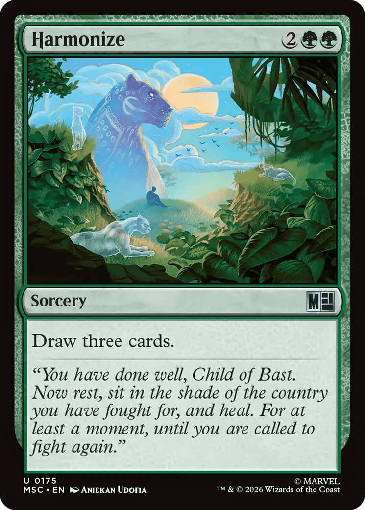 Harmonize (Surge Foil) [Marvel Super Heroes Commander] MTG Single Magic: The Gathering  | Multizone: Comics And Games