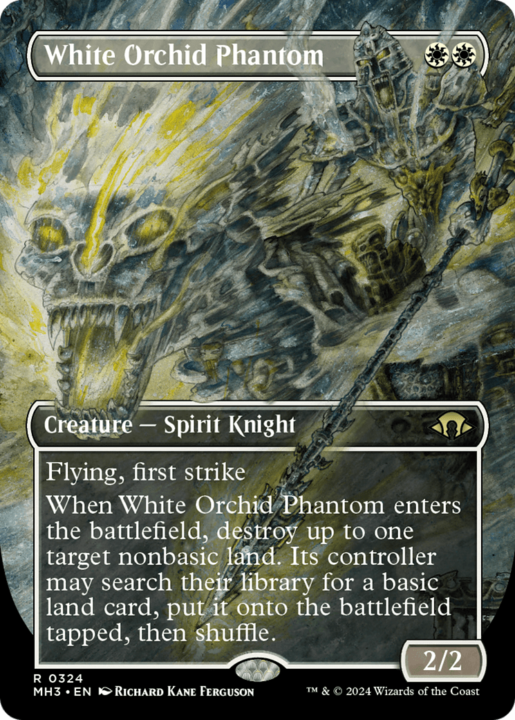 White Orchid Phantom (Borderless) [Modern Horizons 3] MTG Single Magic: The Gathering  | Multizone: Comics And Games