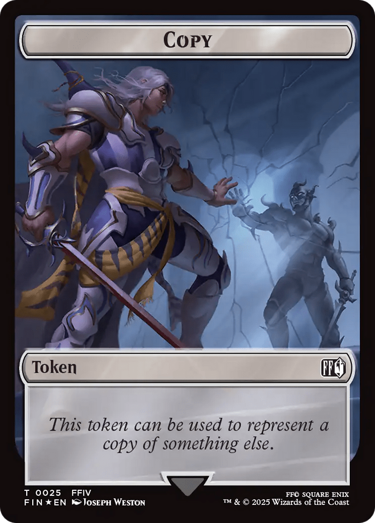 Copy (0025) // Moogle (0034) Double-Sided Token (Surge Foil) [FINAL FANTASY Tokens] MTG Single Magic: The Gathering  | Multizone: Comics And Games