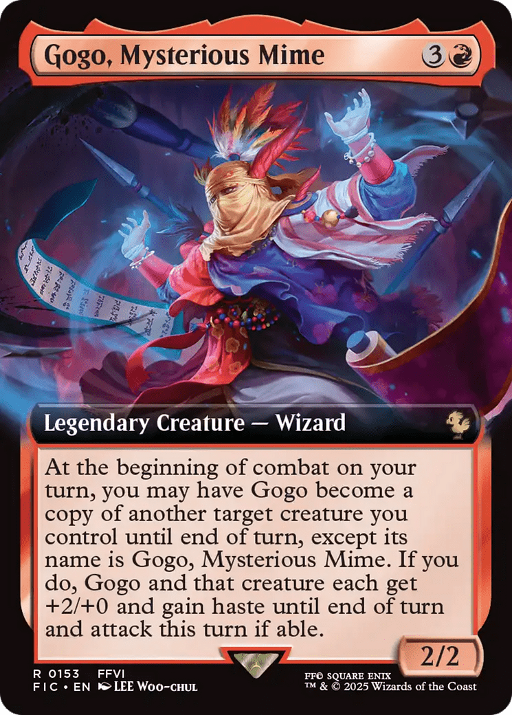 Gogo, Mysterious Mime (Extended Art) [FINAL FANTASY Commander] MTG Single Magic: The Gathering  | Multizone: Comics And Games