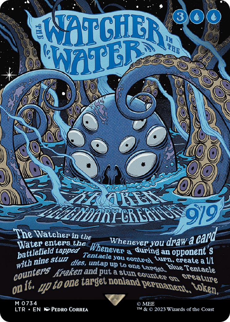 The Watcher in the Water (Borderless Poster) [The Lord of the Rings: Tales of Middle-Earth] MTG Single Magic: The Gathering  | Multizone: Comics And Games