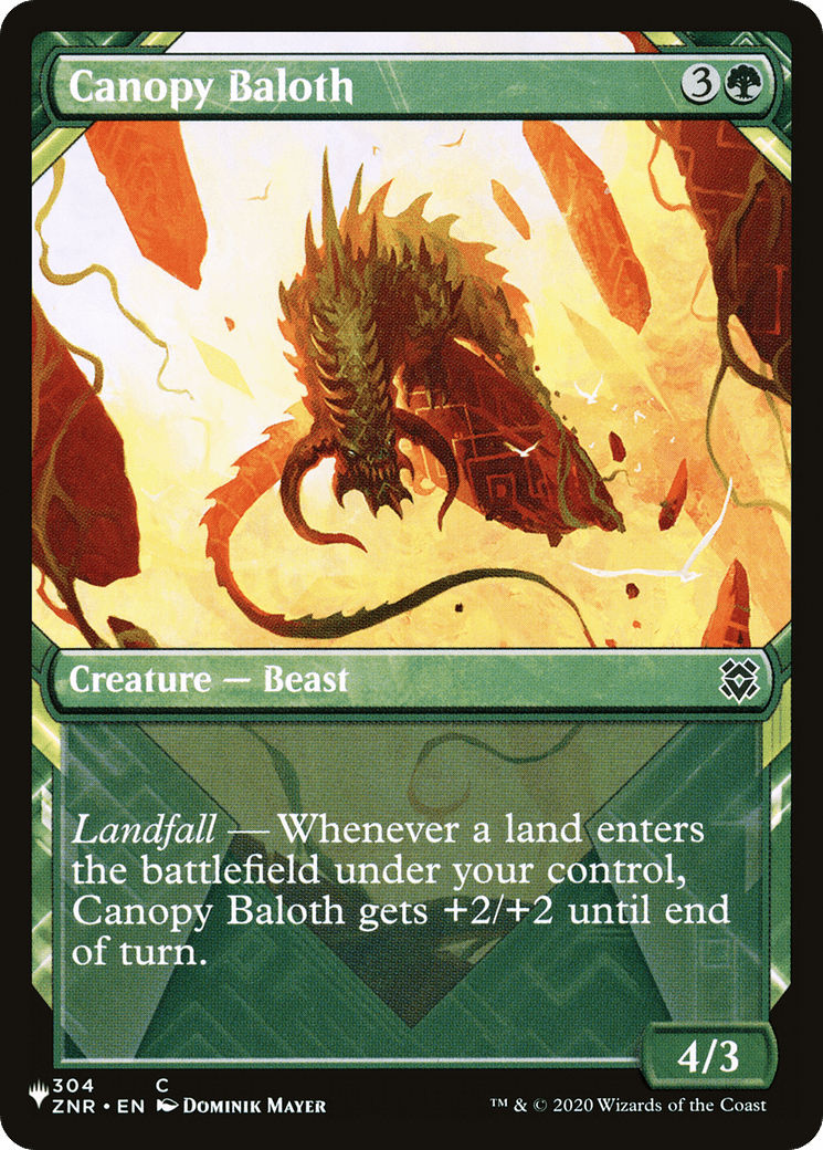 Canopy Baloth (Showcase) [The List] MTG Single Magic: The Gathering  | Multizone: Comics And Games
