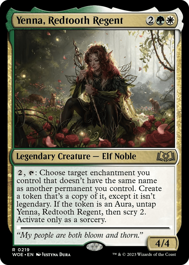 Yenna, Redtooth Regent [Wilds of Eldraine] MTG Single Magic: The Gathering  | Multizone: Comics And Games