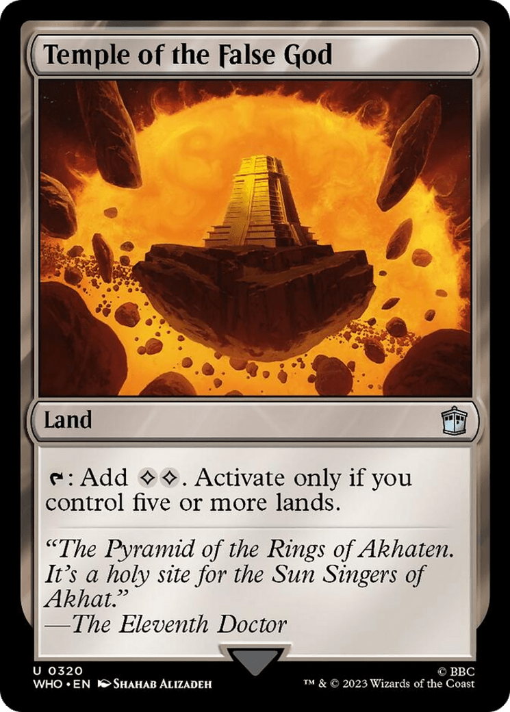 Temple of the False God [Doctor Who] MTG Single Magic: The Gathering  | Multizone: Comics And Games