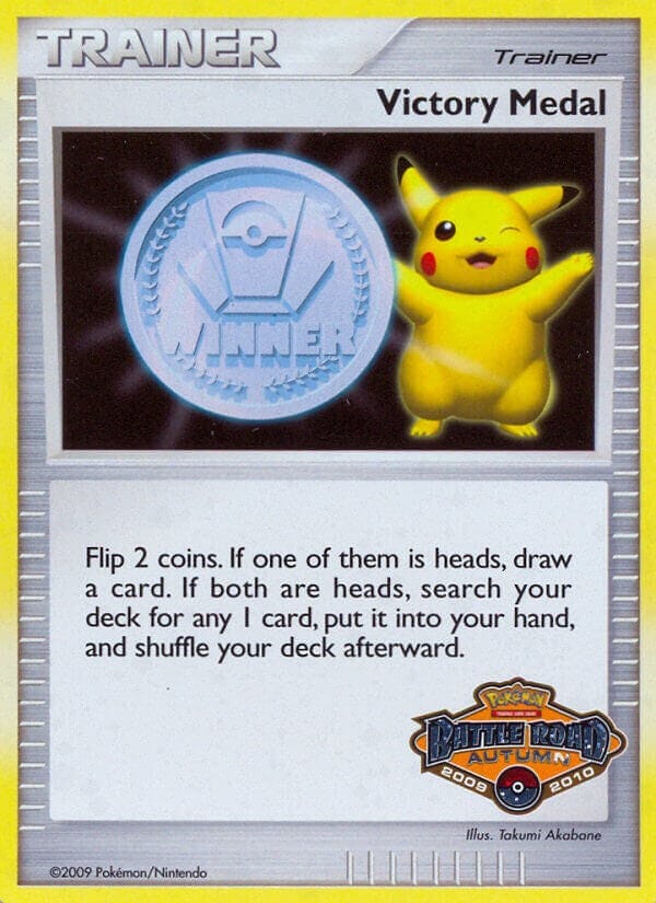 Victory Medal (2009-2010) (Battle Road Autumn) [League & Championship Cards] Pokemon Single Pokémon  | Multizone: Comics And Games