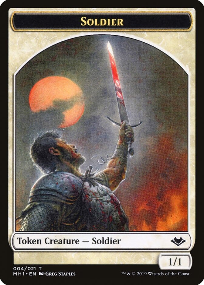 Angel (002) // Soldier (004) Double-Sided Token [Modern Horizons Tokens] MTG Single Magic: The Gathering  | Multizone: Comics And Games