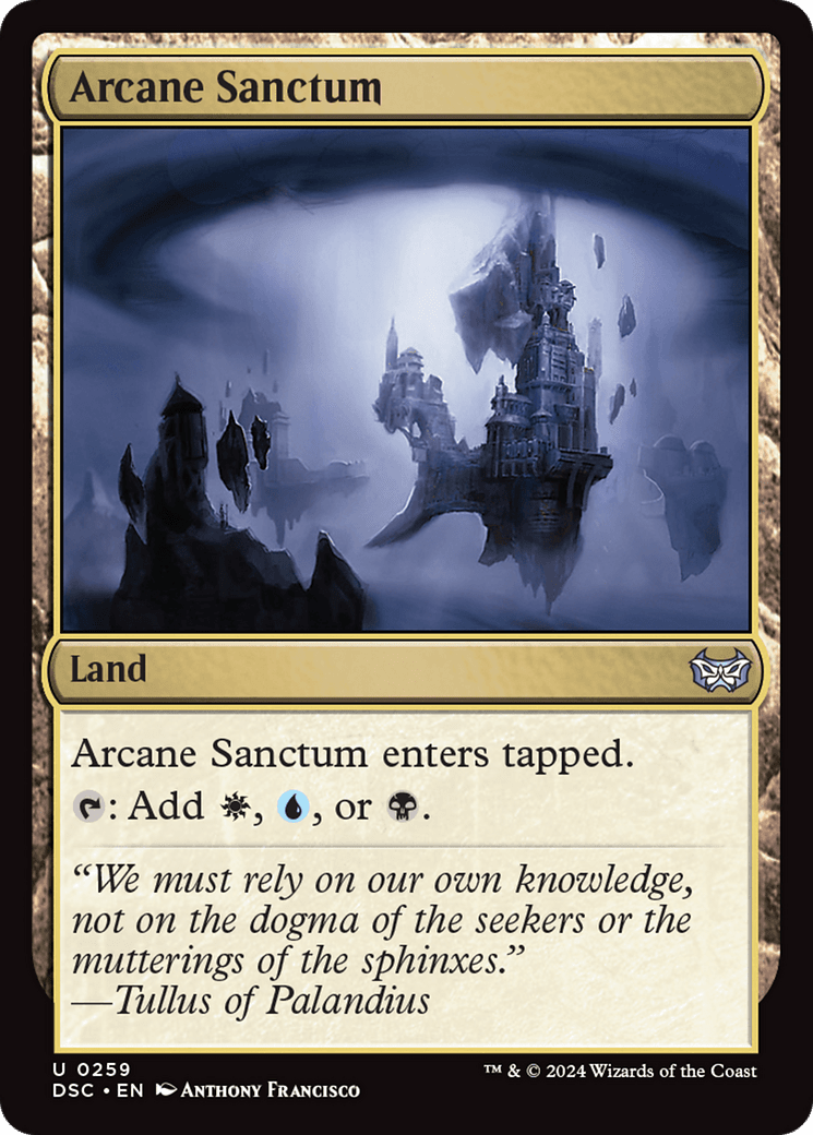 Arcane Sanctum [Duskmourn: House of Horror Commander] MTG Single Magic: The Gathering  | Multizone: Comics And Games