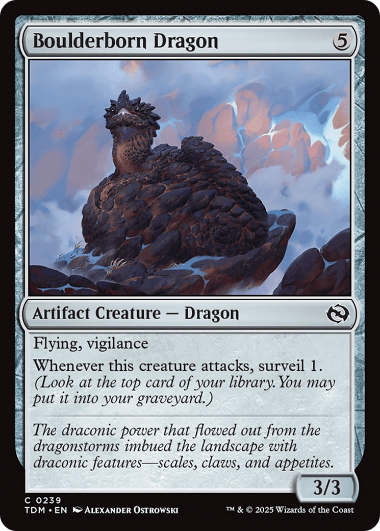 Boulderborn Dragon [Tarkir: Dragonstorm] MTG Single Magic: The Gathering  | Multizone: Comics And Games
