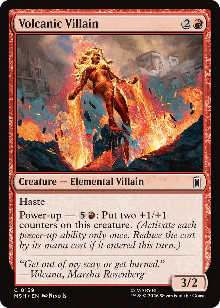 Volcanic Villain [Marvel Super Heroes] MTG Single Magic: The Gathering  | Multizone: Comics And Games