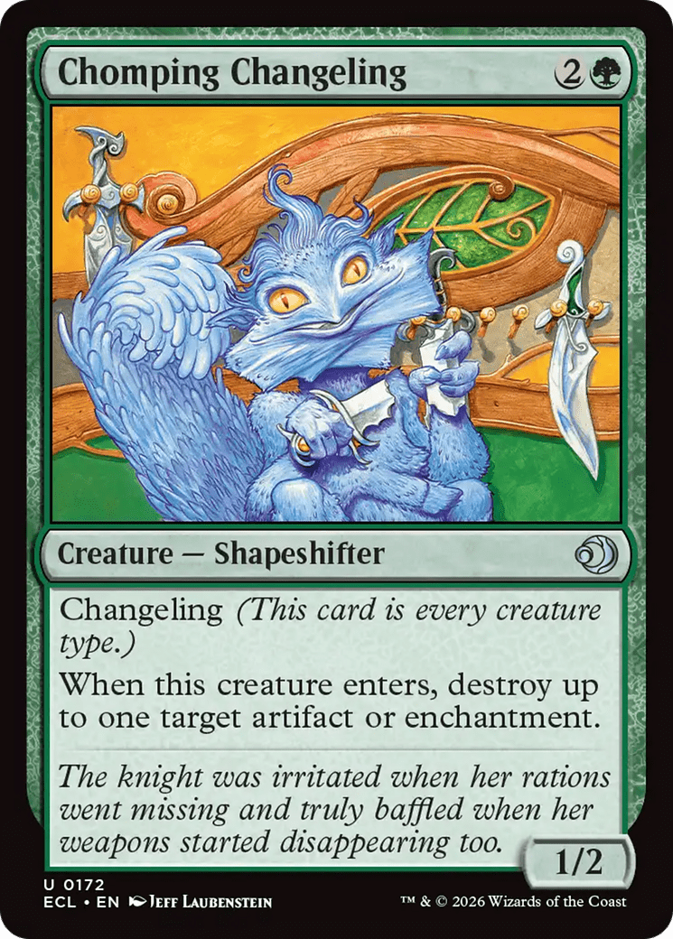 Chomping Changeling [Lorwyn Eclipsed] MTG Single Magic: The Gathering  | Multizone: Comics And Games