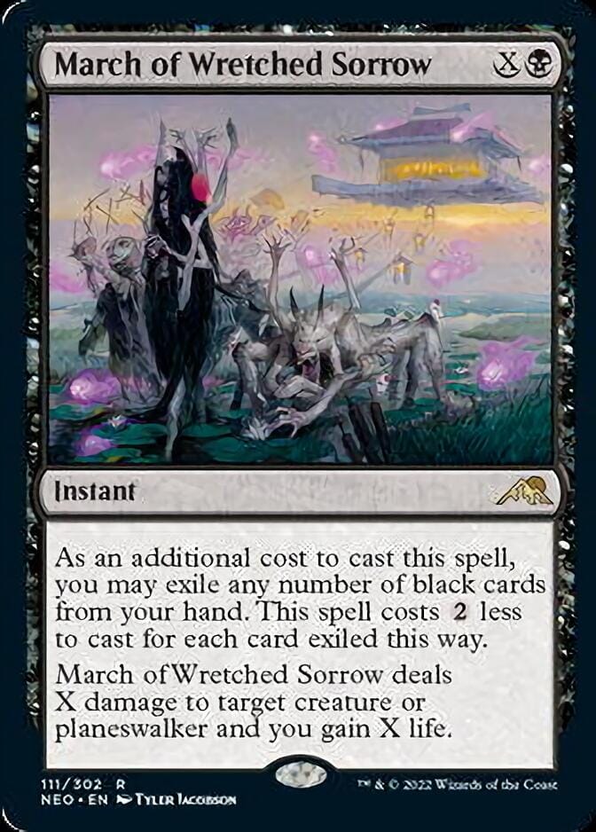 March of Wretched Sorrow [Kamigawa: Neon Dynasty] MTG Single Magic: The Gathering  | Multizone: Comics And Games