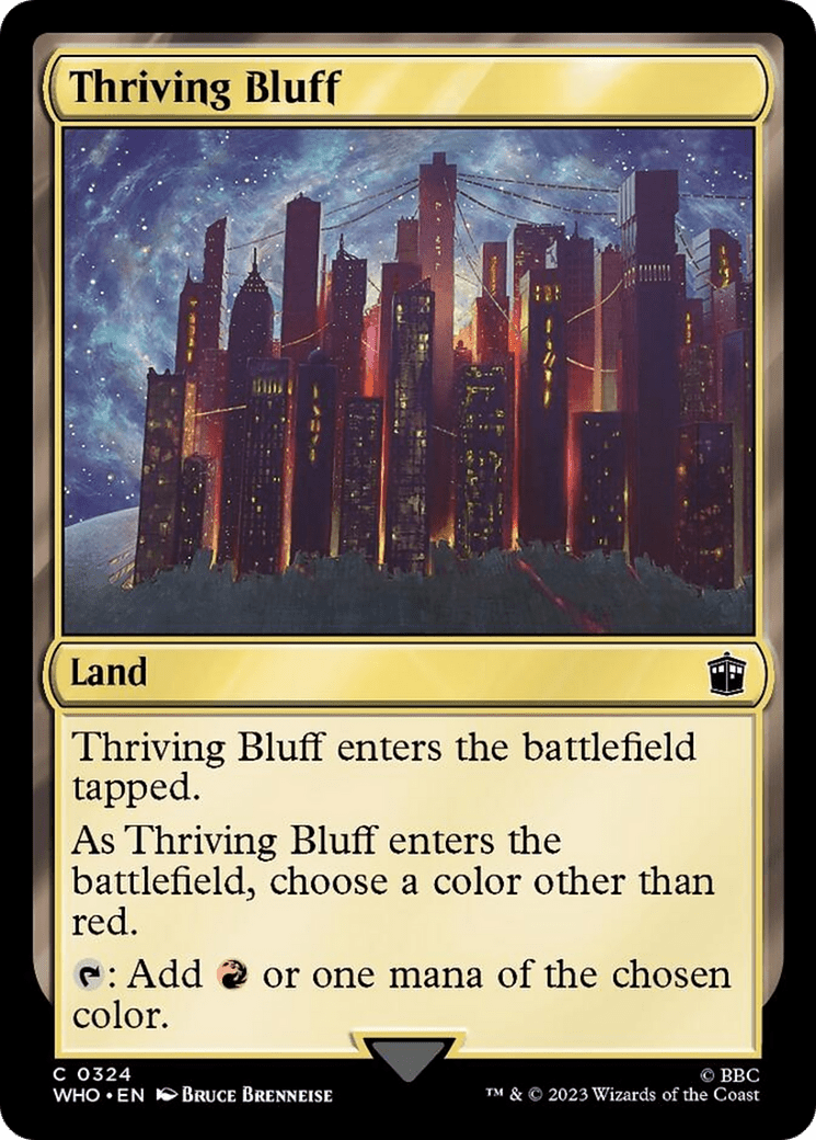 Thriving Bluff [Doctor Who] MTG Single Magic: The Gathering  | Multizone: Comics And Games