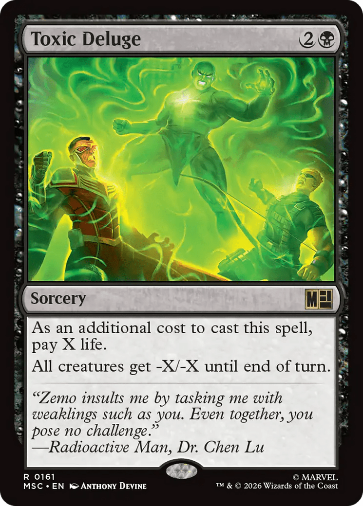 Toxic Deluge [Marvel Super Heroes Commander] MTG Single Magic: The Gathering  | Multizone: Comics And Games
