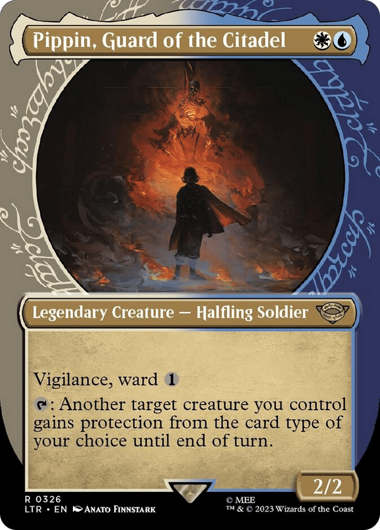 Pippin, Guard of the Citadel (Showcase Ring Frame) [The Lord of the Rings: Tales of Middle-Earth] MTG Single Magic: The Gathering  | Multizone: Comics And Games