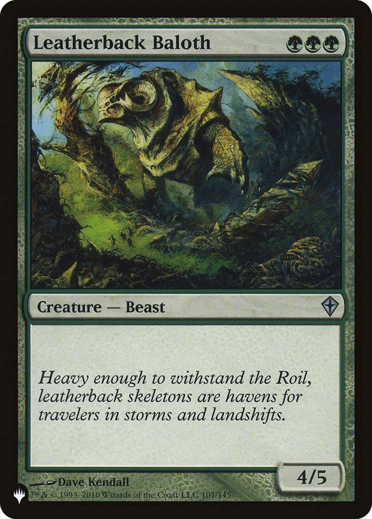 Leatherback Baloth [The List] MTG Single Magic: The Gathering  | Multizone: Comics And Games