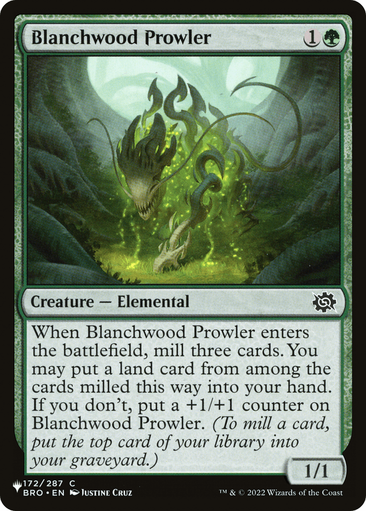 Blanchwood Prowler [The List] MTG Single Magic: The Gathering  | Multizone: Comics And Games