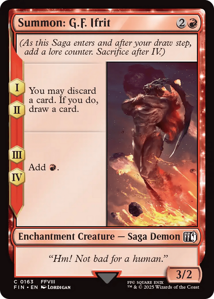 Summon: G.F. Ifrit [FINAL FANTASY] MTG Single Magic: The Gathering  | Multizone: Comics And Games