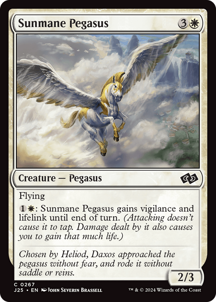 Sunmane Pegasus [Foundations Jumpstart] MTG Single Magic: The Gathering  | Multizone: Comics And Games