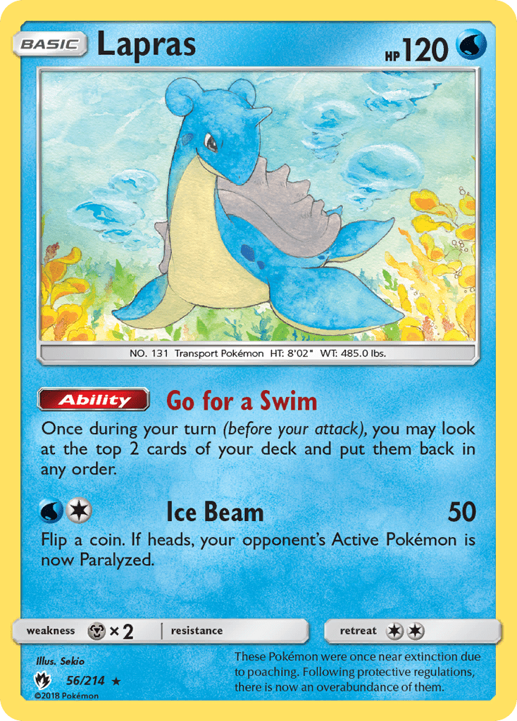 Lapras (56/214) [Sun & Moon: Lost Thunder] Pokemon Single Pokémon  | Multizone: Comics And Games