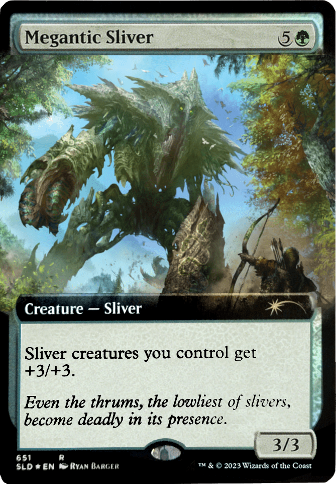 Megantic Sliver (Extended Art) [Secret Lair Drop Promos] MTG Single Magic: The Gathering  | Multizone: Comics And Games