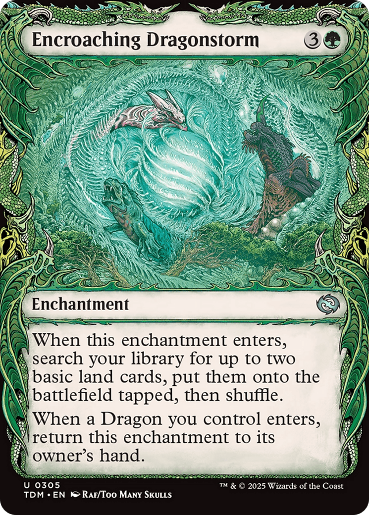 Encroaching Dragonstorm (Showcase) [Tarkir: Dragonstorm] MTG Single Magic: The Gathering  | Multizone: Comics And Games