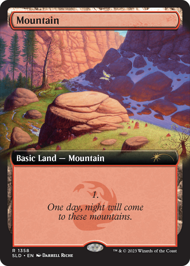 Mountain (1358) [Secret Lair Drop Series] MTG Single Magic: The Gathering  | Multizone: Comics And Games