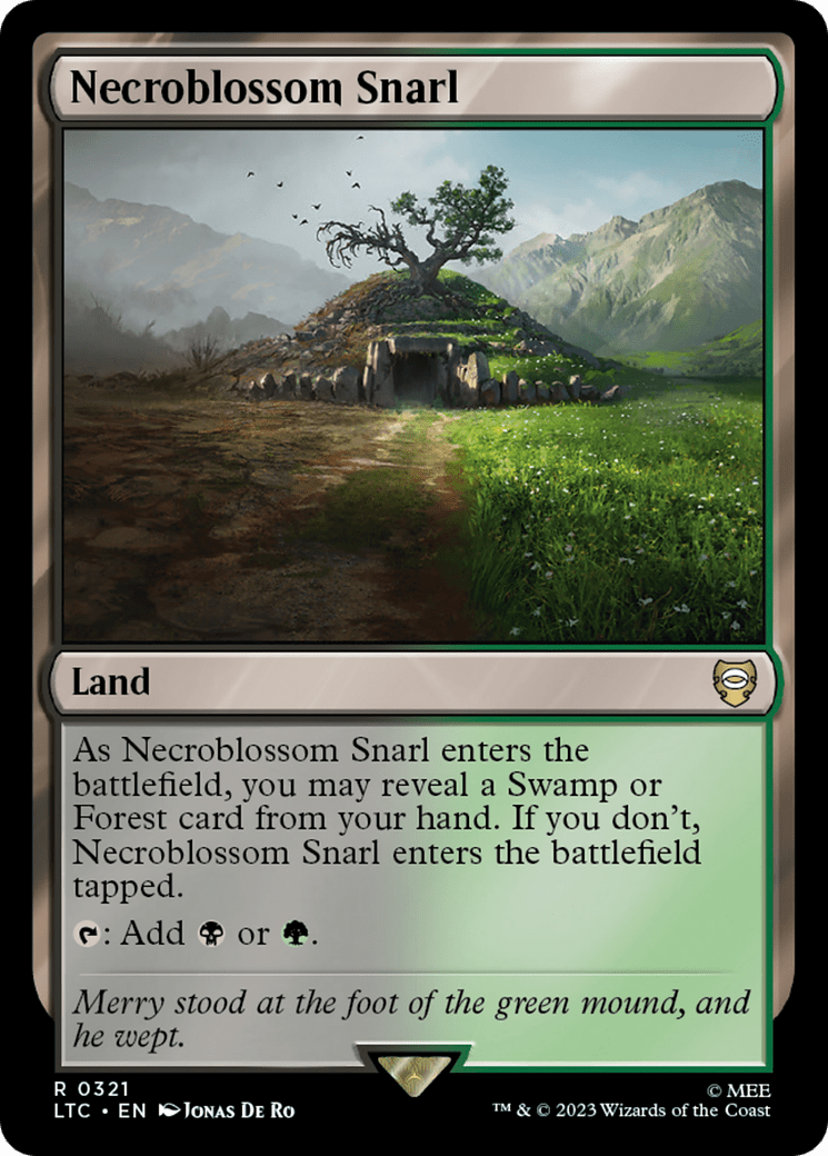 Necroblossom Snarl [The Lord of the Rings: Tales of Middle-Earth Commander] MTG Single Magic: The Gathering  | Multizone: Comics And Games