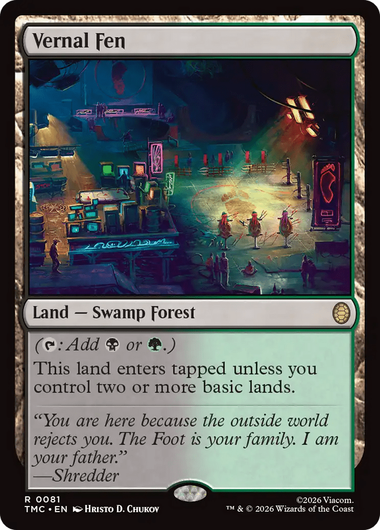 Vernal Fen [Teenage Mutant Ninja Turtles Commander] MTG Single Magic: The Gathering  | Multizone: Comics And Games
