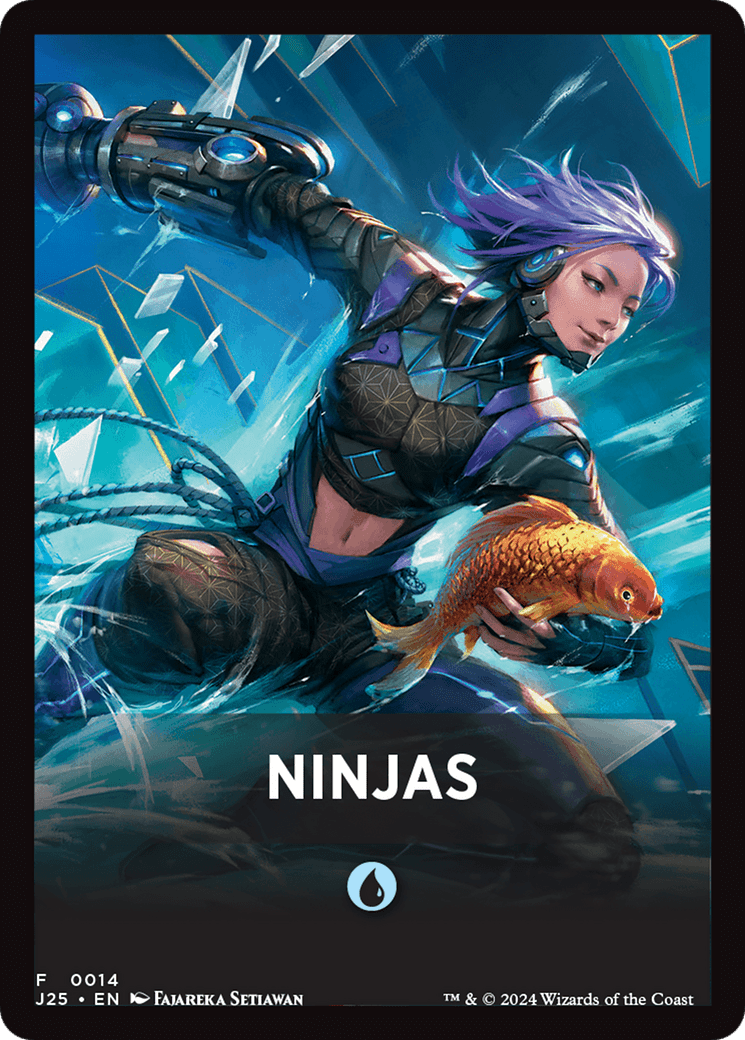 Ninjas Theme Card [Foundations Jumpstart Front Cards] MTG Single Magic: The Gathering  | Multizone: Comics And Games