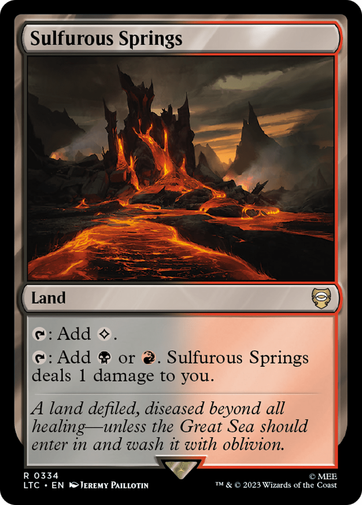 Sulfurous Springs [The Lord of the Rings: Tales of Middle-Earth Commander] MTG Single Magic: The Gathering  | Multizone: Comics And Games