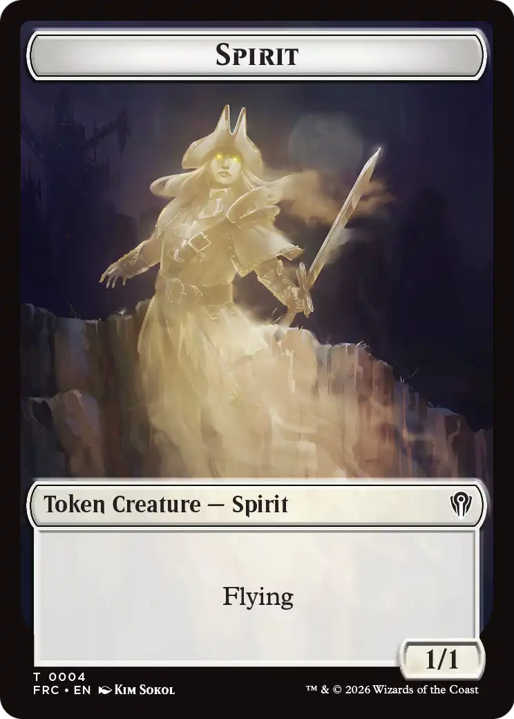 Goblin // Spirit Double-Sided Token [Reality Fracture Commander Tokens] | Multizone: Comics And Games