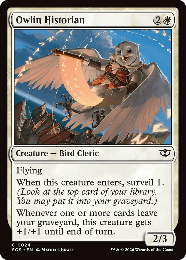 Owlin Historian [Secrets of Strixhaven] MTG Single Magic: The Gathering  | Multizone: Comics And Games