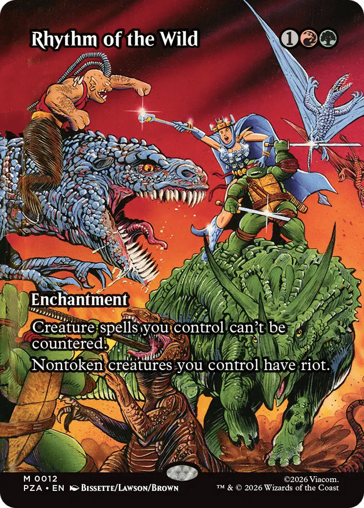 Rhythm of the Wild (Borderless) [Teenage Mutant Ninja Turtles Eternal-Legal] MTG Single Magic: The Gathering  | Multizone: Comics And Games