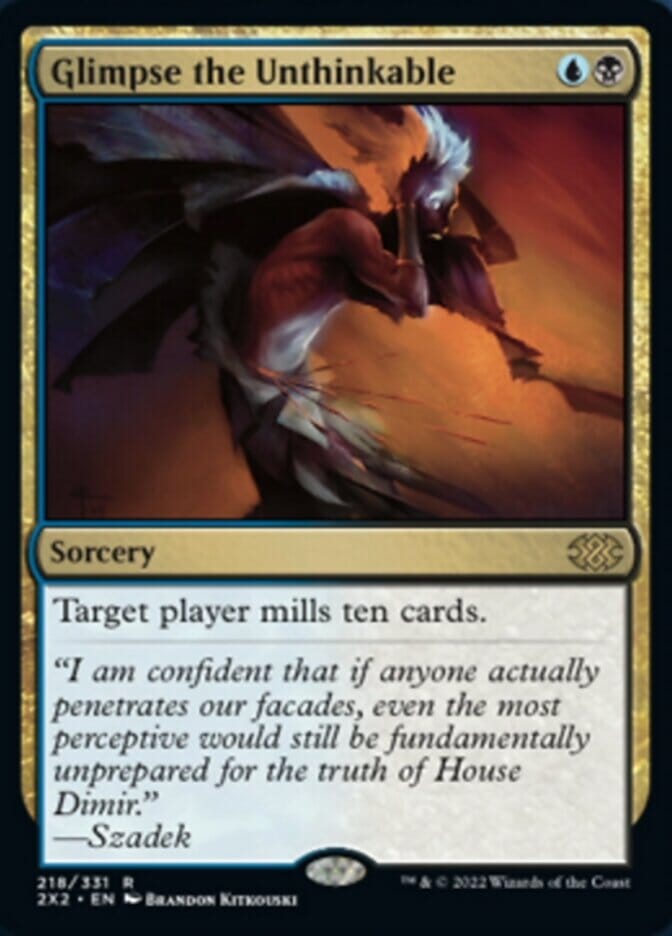 Glimpse the Unthinkable [Double Masters 2022] MTG Single Magic: The Gathering  | Multizone: Comics And Games