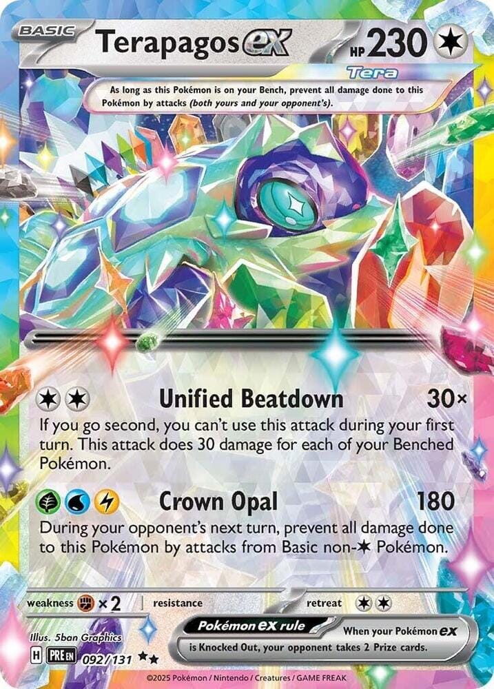 Terapagos ex (092/131) [Scarlet & Violet: Prismatic Evolutions] Pokemon Single Pokémon  | Multizone: Comics And Games