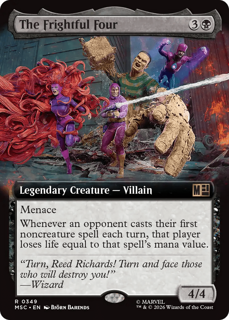 The Frightful Four (Extended Art) [Marvel Super Heroes Commander] MTG Single Magic: The Gathering  | Multizone: Comics And Games