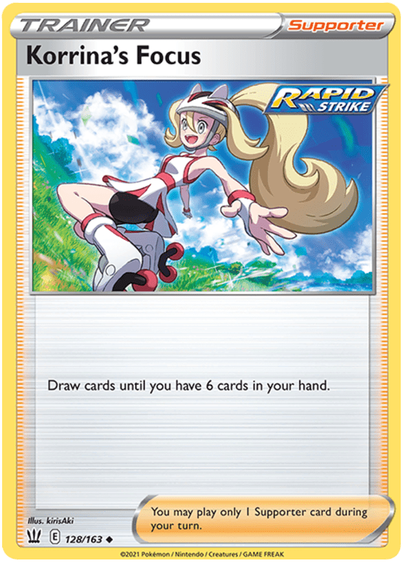 Korrina's Focus (128/163) [Sword & Shield: Battle Styles] Pokemon Single Pokémon  | Multizone: Comics And Games